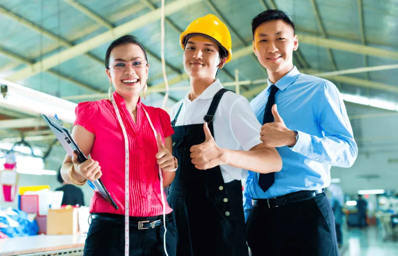 Inspector verifying product quality at factory – ECQA third-party inspection company
