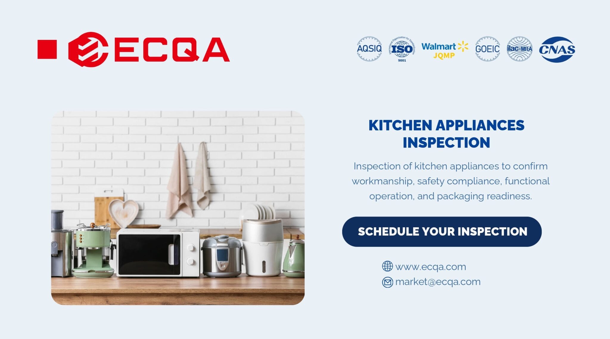 Kitchen Appliances Inspection | ECQA